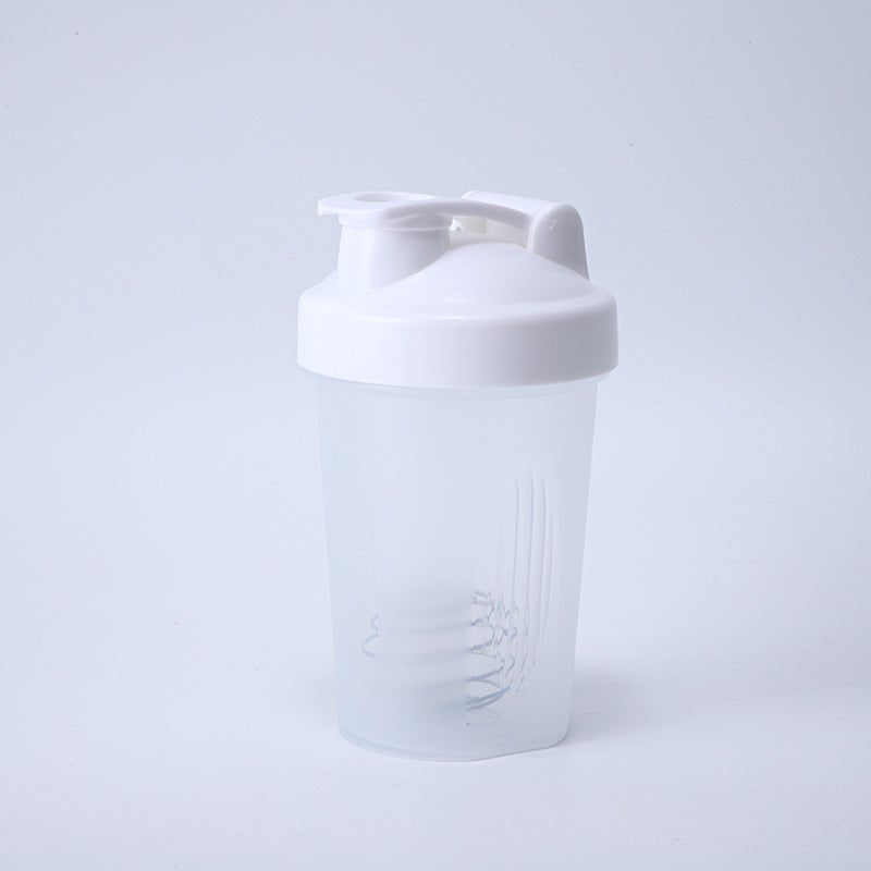 400ml Fitness Shaker Bottle for Protein Shakes White