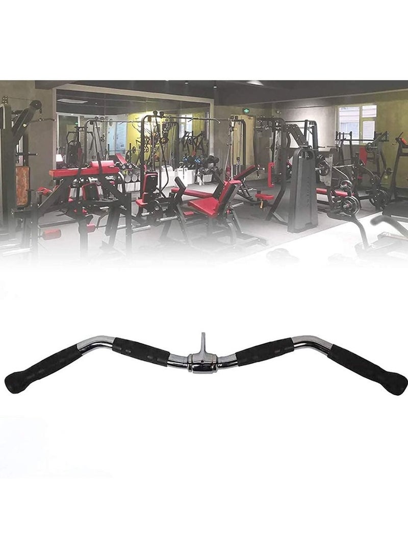 ULTIMAX LAT Pull Bar Cable Machine Attachment, Curl Pulldown Bar with Full Rotation and Rubber Handle for Gym, Strength Workout, Muscle Building and Body Training- 30 Inch  - Image 2
