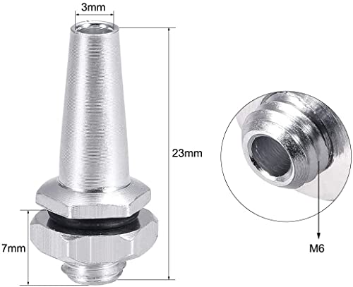 Heyiarbeit RC Antenna Tube Black with Siliver Mount and Cap for RC Boat 5pcs - Image 2
