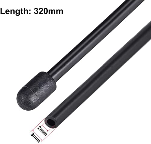 Heyiarbeit RC Antenna Tube Black with Siliver Mount and Cap for RC Boat 5pcs - Image 4