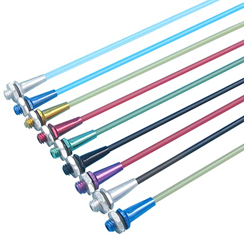 Heyiarbeit RC Antenna Tube Black with Siliver Mount and Cap for RC Boat 5pcs - Image 5