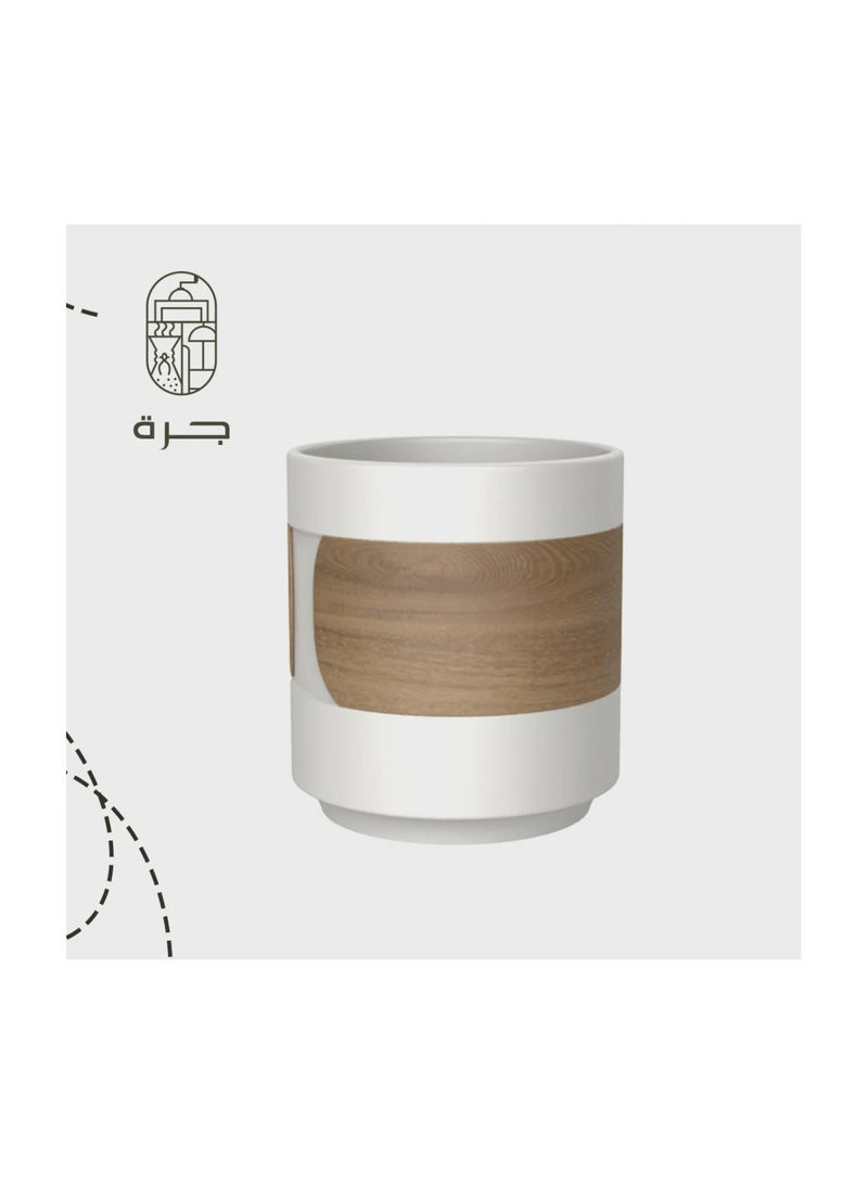 Jarrah Minimalist Ceramic Coffee Cup 150ml for Specialty Coffee and Espresso Lovers White DHPO Style - Image 1