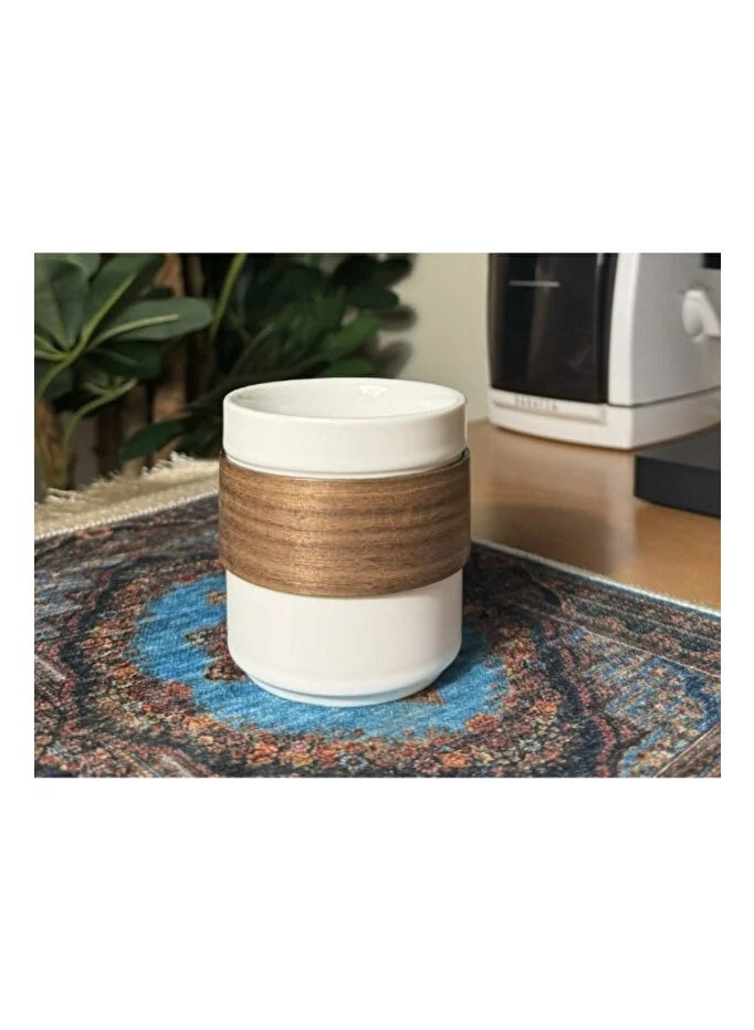 Jarrah Minimalist Ceramic Coffee Cup 150ml for Specialty Coffee and Espresso Lovers White DHPO Style - Image 4