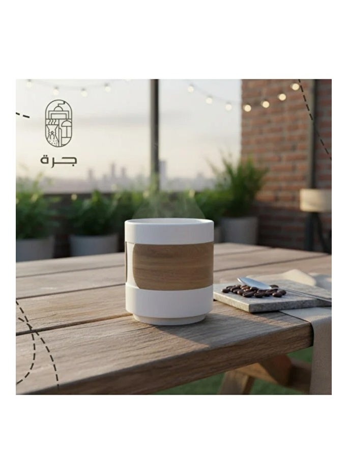 Jarrah Minimalist Ceramic Coffee Cup 150ml for Specialty Coffee and Espresso Lovers White DHPO Style - Image 3