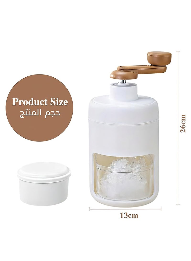 LEOKOR - Ice Crusher Machine Portable Ice Crusher Shaved Ice Planer Manual Ice Planer with Ice Box and Storage Box - Image 1