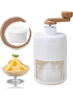 LEOKOR Ice Crusher Machine Portable Ice Crusher Shaved Ice Planer Manual Ice Planer with Ice Box and Storage Box  - Image 5