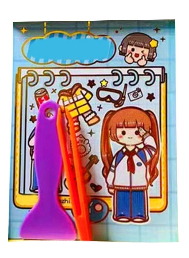 fashionhome 20 Pieces children's Favorite Decorative Mochi Dressup Show Character Cartoon Hero Shining Stickers Book for Kids - Image 3