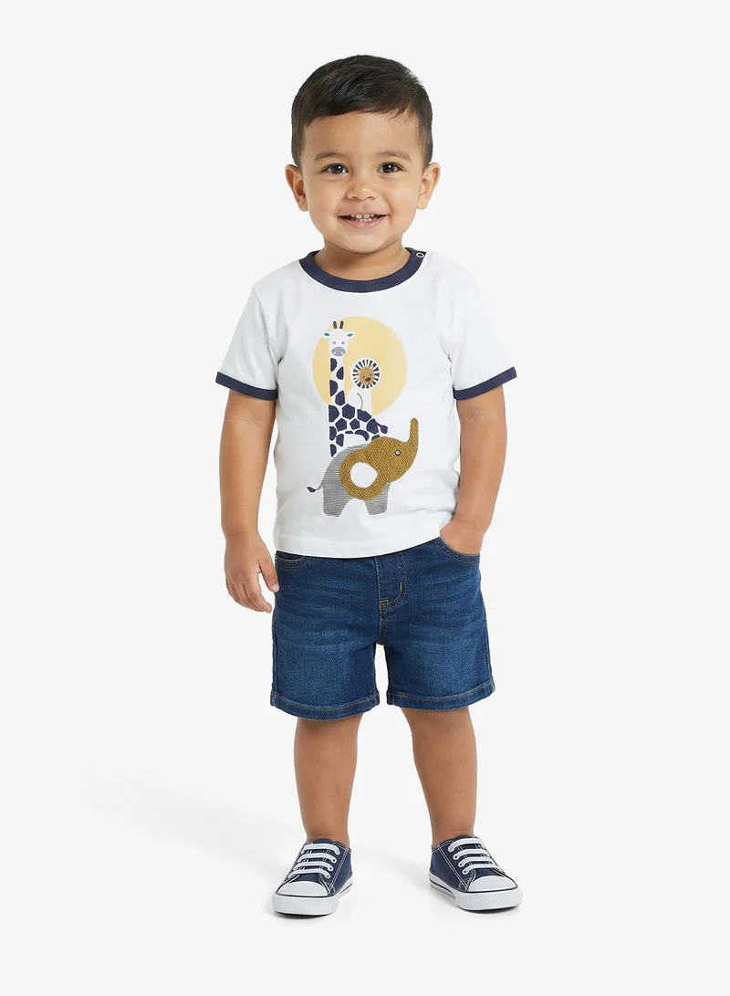 ريبلز مع نمشي Boys Round Neck T-Shirts