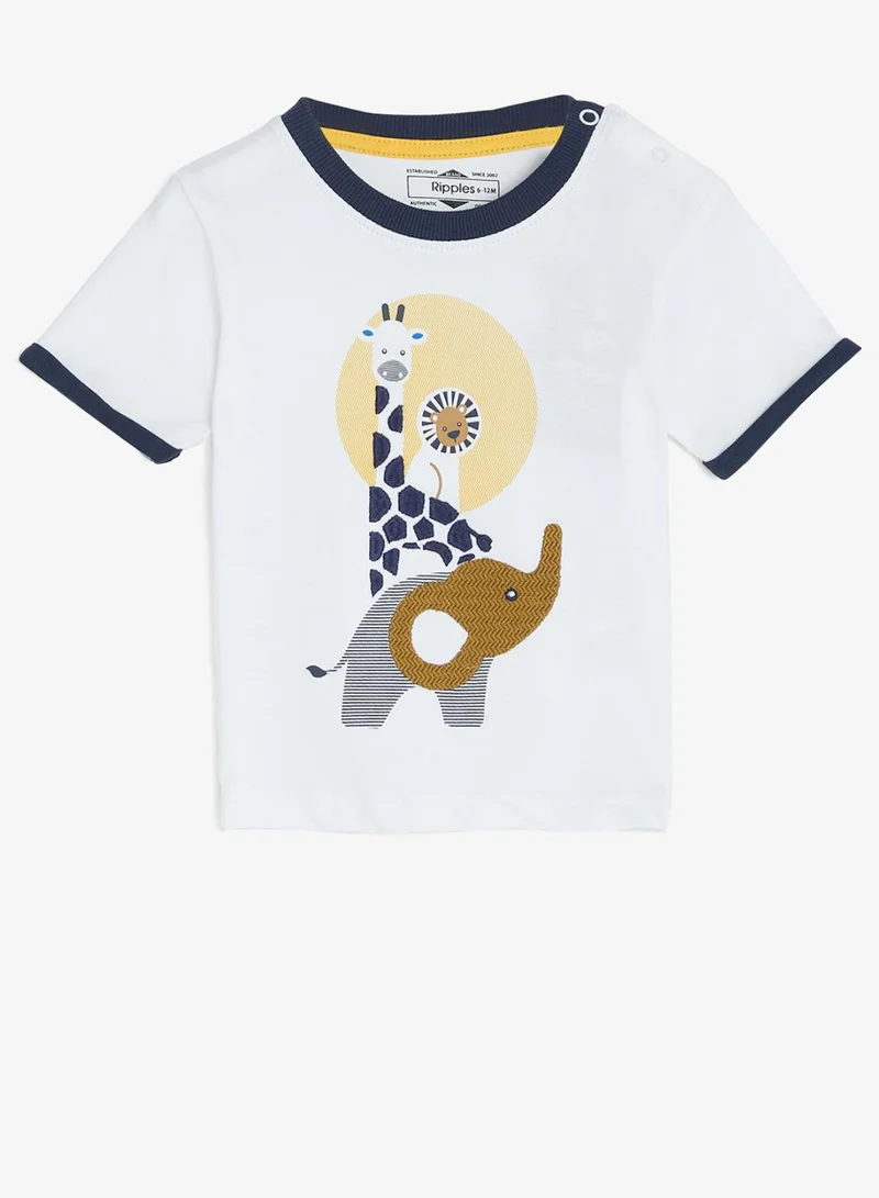 ريبلز مع نمشي Boys Round Neck T-Shirts