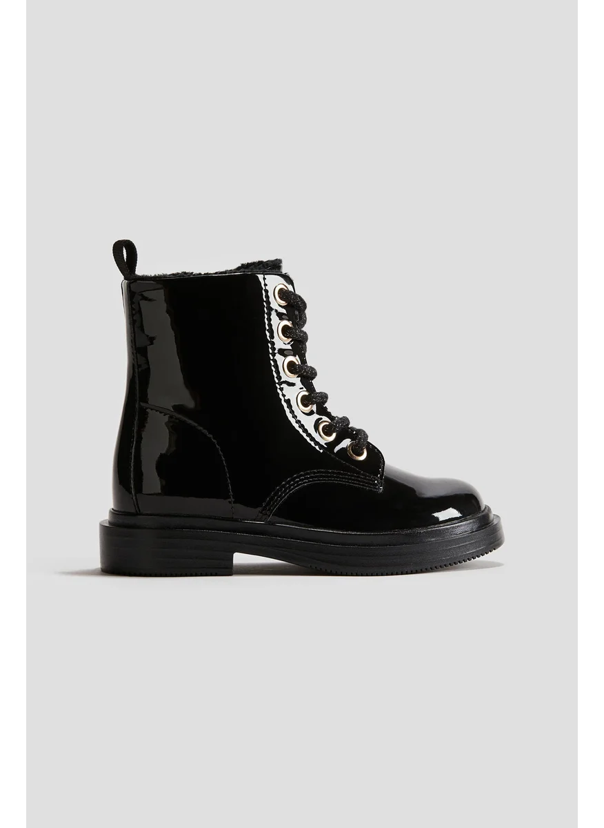 H&M Lace-Up Boots