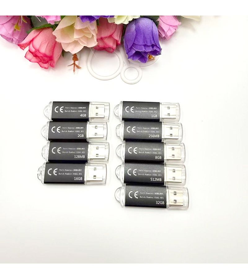 5Pcs Black 16GB USB Flash Drives Metal USB Sticks Memory Storage for Office Backup Car - Image 1