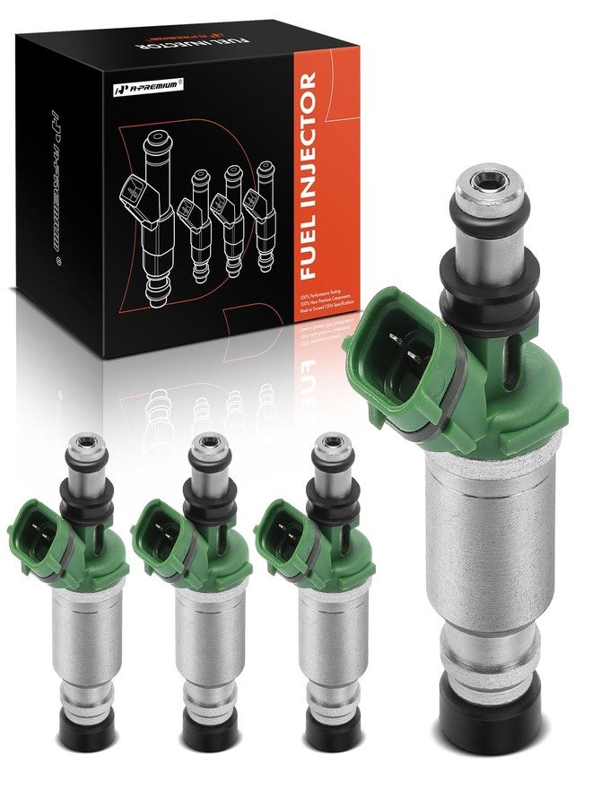 A-Premium Set of 4 Fuel Injectors Compatible with Toyota Camry 1992-2000, RAV4 1998-2000, Solara 1999-2000, Celica 1992-1999, MR2 1992-1995, 2.0L 2.2L, Replace# 2325074100, 2320974100 - Image 1