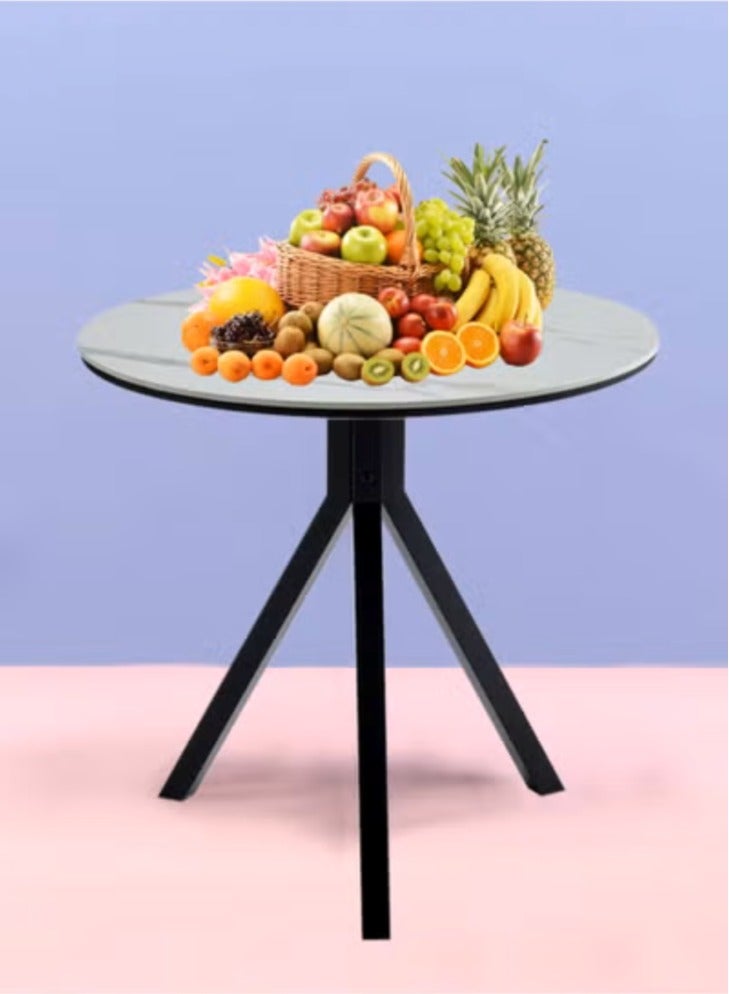 طاولة طعام سيراميك حديثة 80*80*75 سم - Image 1
