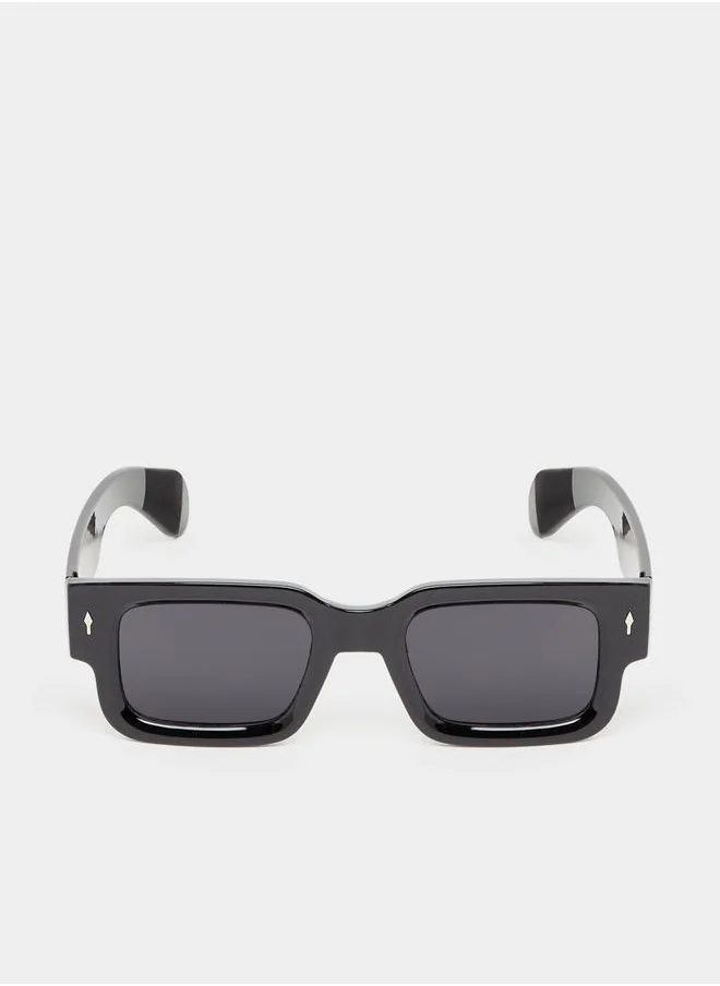 Styli Full Rim Square Frame Sunglasses