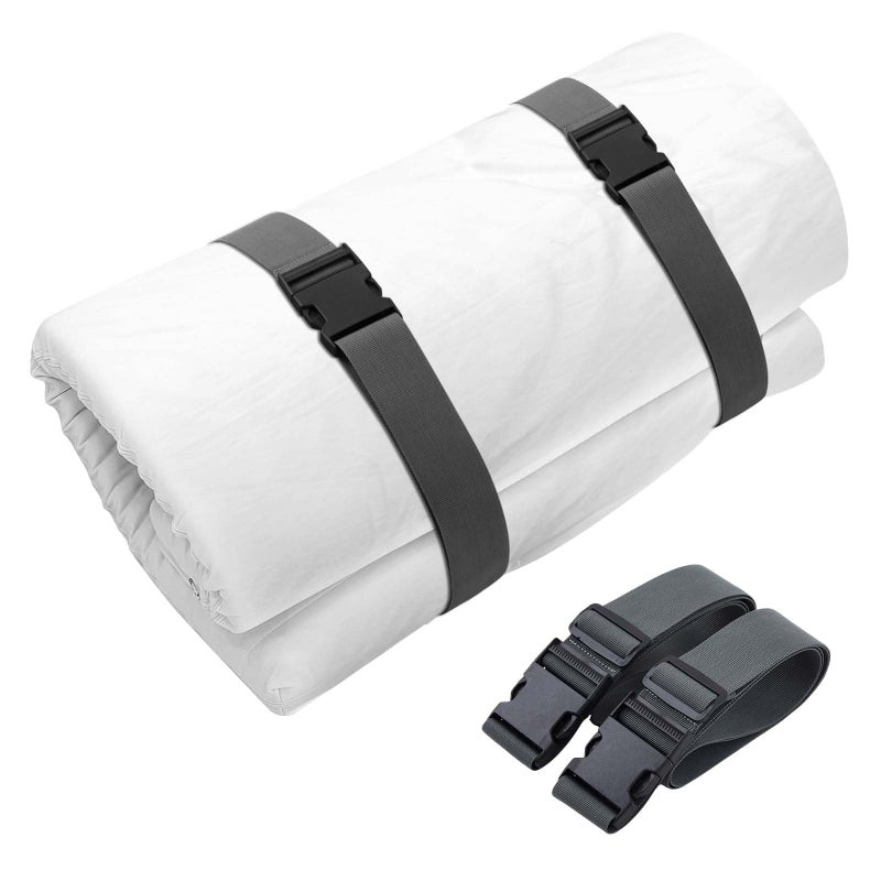 Wowangce 2 Pack Mattress Moving Straps, Adjustable Packing Straps with Buckles for Mattress Storage or Moving, Fits Twin & Full (60" x 2") - Image 1