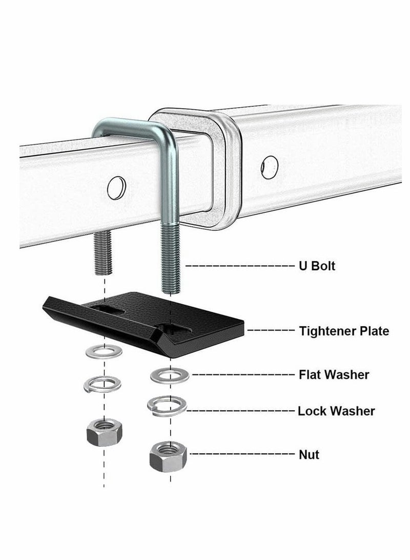 KASTWAVE 1Pcs Hitch Tightener for 1.25" and 2" Hitches, Solid Steel Anti-Rattling Stabilizer Rust-Free Reducing Extra Movement including Swaying, Rocking and Rattling of Any Hitch-Mounted Accessory - Image 3