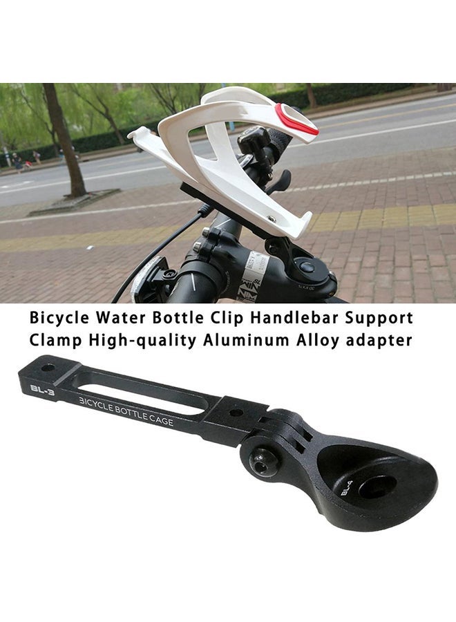 NIBEMINENT Aluminum Alloy Bicycle Bike Handlebar Water Bottle Cage Holder Adapter Clamp 14.6x3.3x2cm - Image 3