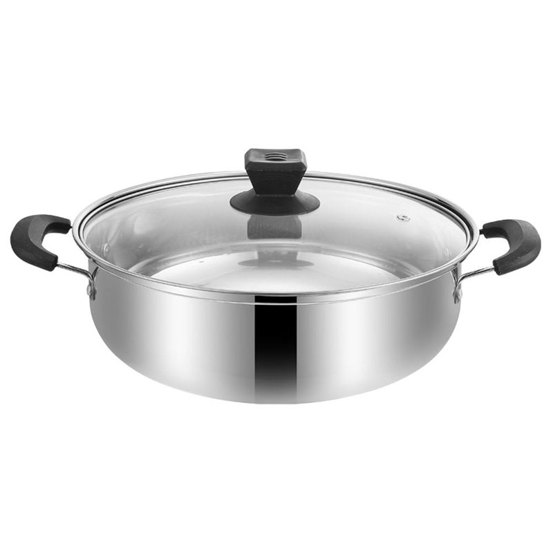 Durable Hot Pot with Stainless Steel Construction, Ideal for Family Meals and Gatherings - Image 1