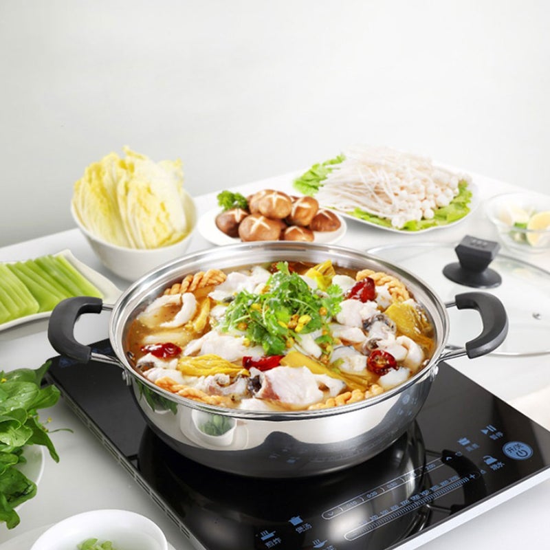 Durable Hot Pot with Stainless Steel Construction, Ideal for Family Meals and Gatherings - Image 3