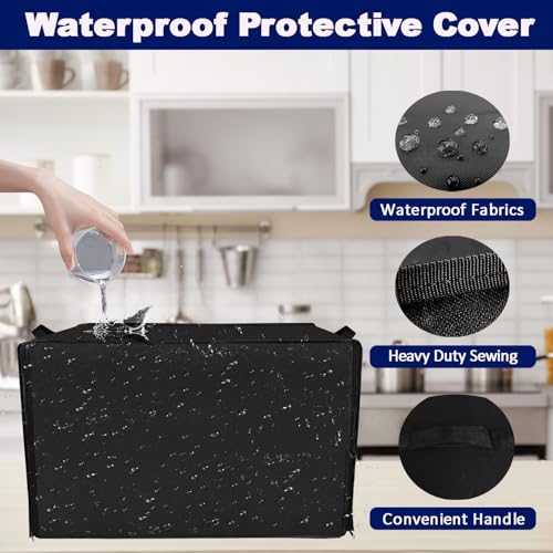 NUENSS-ROR Air Fryer Oven Cover for Oster Air Fryer Oven 10-in-1, Oster Convection Oven 8-in-1 and Oster Extra-Large Air Fryer Oven 10-in-1, Heavy Duty Thickened Cover Waterproof Countertop Oven Case - Image 5