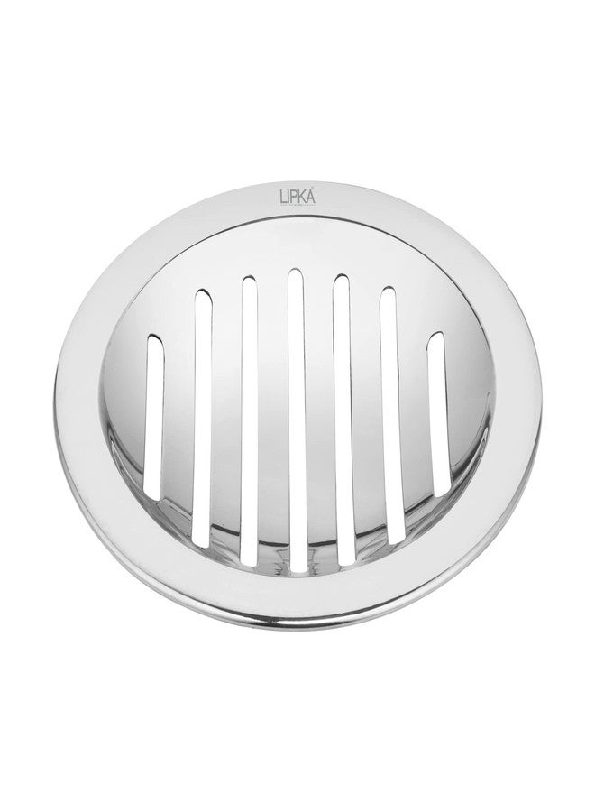 LIPKA Pack of 4 Classic Jali Round Floor Drain|Premium Stainless Steel|5 Inches - Image 3