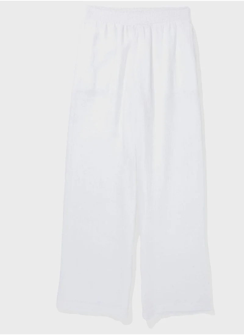 Aerie High Waist Wide Leg Pants