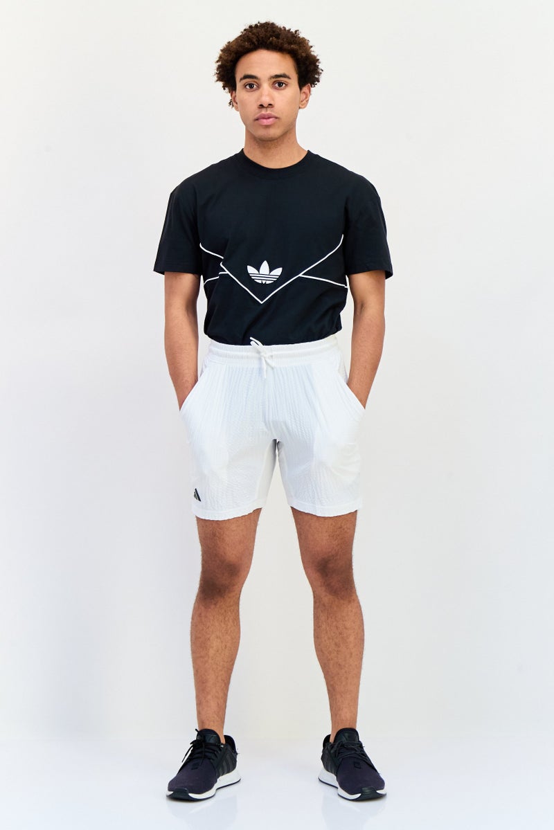 Adidas Men Sportswear Fit 2IN1 Tennis Shorts, White  - Image 3