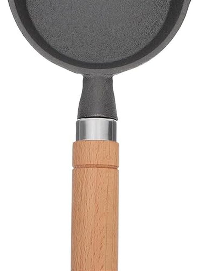 مقلاة صغيرة من الحديد الزهر غير اللاصقة لقلي البيض، مناسبة للبان كيك وشرائح اللحم ومقاومة للحرارة - Image 1