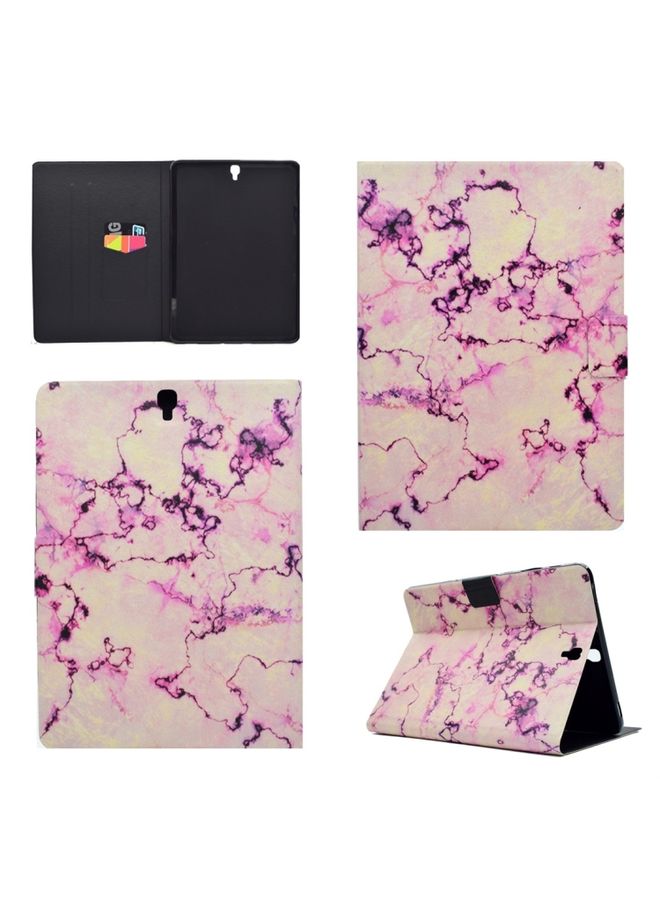 HuHa Case Cover For Galaxy Tab S3 9.7 T820 TPU Horizontal Flip Leather Case with Holder & Card Slot & Sleep / Wake-up Function Pink Marble