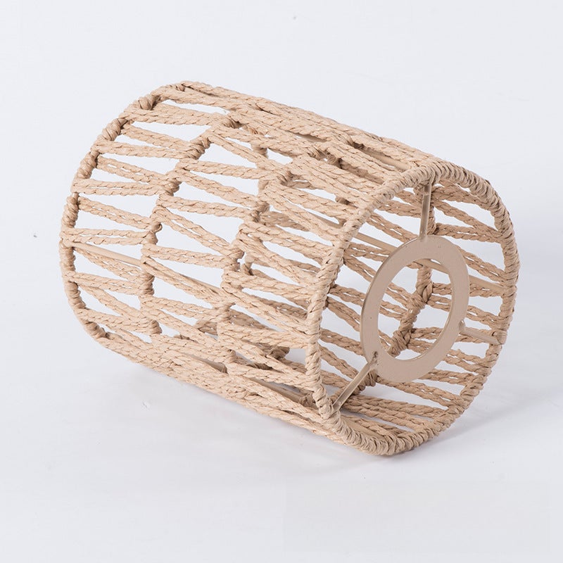 Paper Rope Chandelier Lampshade Hand-woven New Chinese Homestay Restaurant Hotpot Restaurant Cafe Creative Lamps Decoration(XH23-396 with European standard light line 4.5 meters) - Image 3
