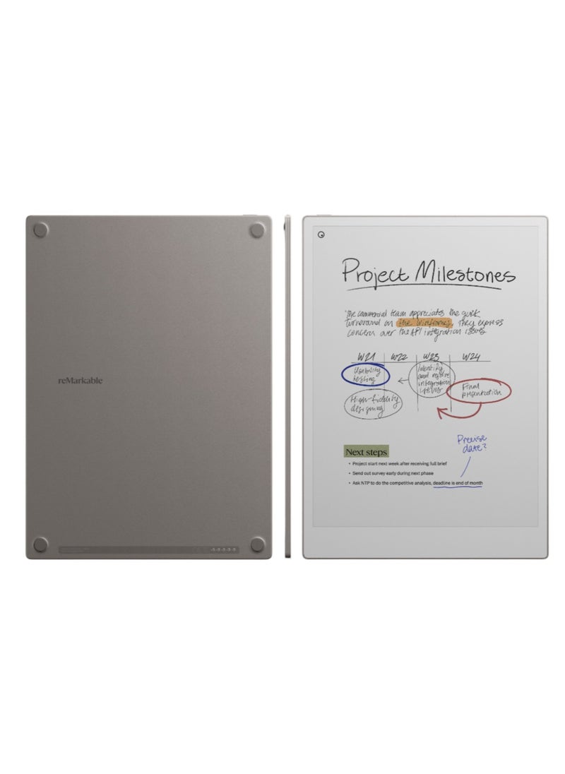 Remarkable - reMarkable Paper Pro The ultimate paper tablet with 11.8” color display, adjustable reading light, and unmatched paper-like feel. ( Marker Sold Separately ) - Image 1