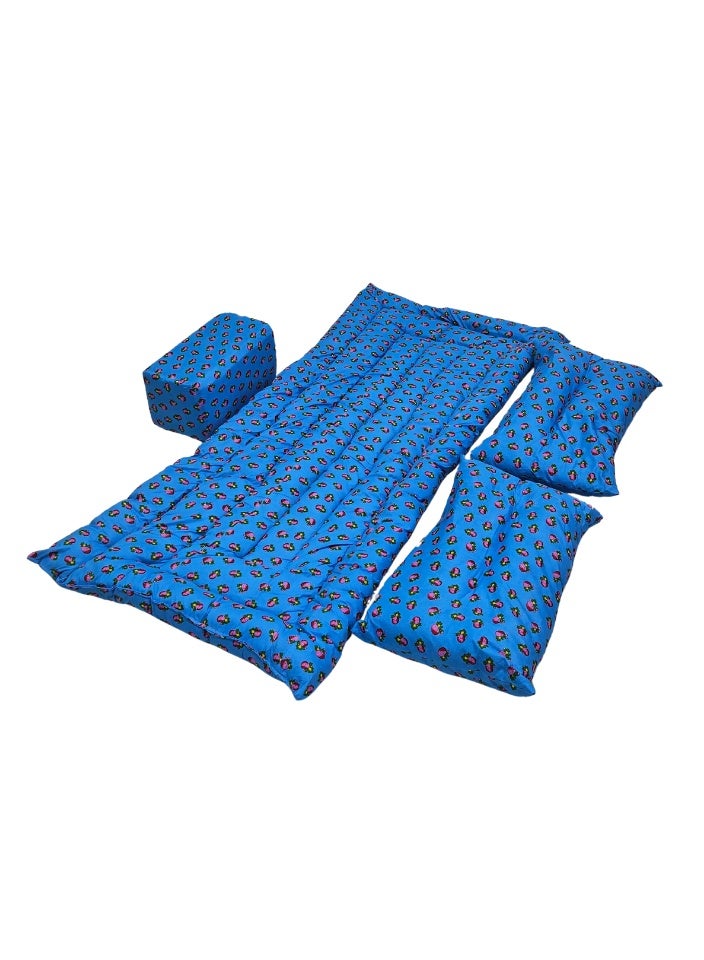 سمارت هوم طقم جلسة أرضية فاخر ٤ في ١ – مجلس عربي تراثي، طقم كنب أرضي، مفروشات للمجالس والاستراحات - Image 5