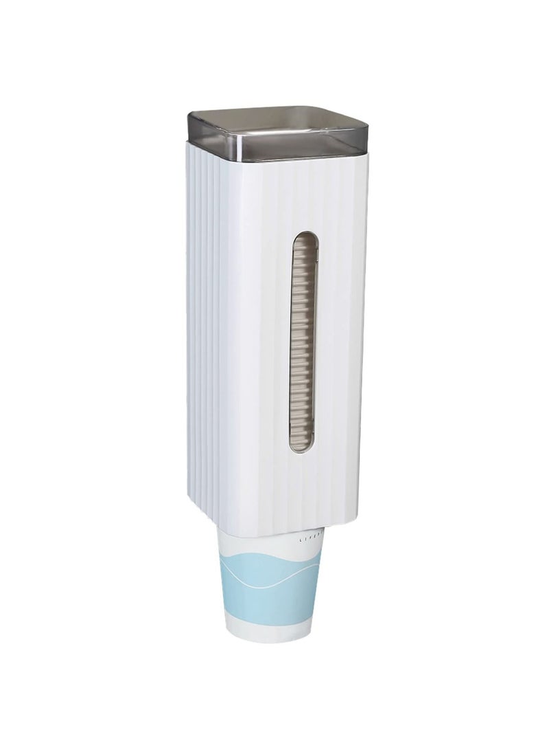 KASTWAVE حامل أكواب  لتوزيع الأكواب على الحائط لحوض المضمضة لحمل أكواب بحجم 4 أونص إلى 6 أونص أكواب قابلة للتصرف صغيرة نظام سحب لتوزيع أكواب ماء بار حوض المضمضة للمنزل المستشفى المكتب الصالة الرياضية - Image 1