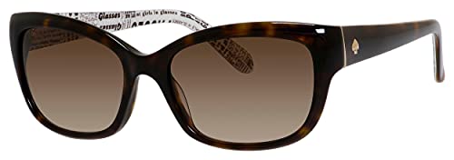 Kate Spade New York Women's Johanna Rectangular Sunglasses, Tortoise, 53 mm - Image 1