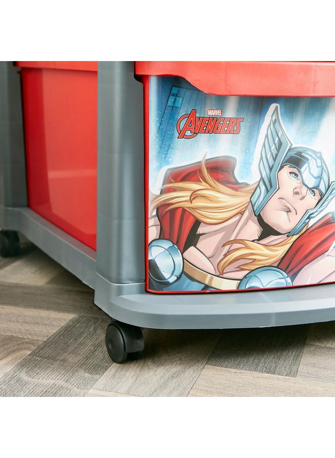 MARVEL Avengers 4 Drawers Multipurpose Storage Cabinet With Wheels 52X42X96 Cm - Image 4