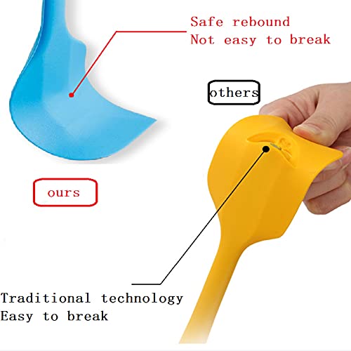 COLOGO 8 Pieces Silicone Spatulas,8.5 inch Non-stick Spatulas with Stainless Steel Core,Heat Resistant-500℉, One Piece Design,Food Grade Silicone, Dishwasher Safe, for Mixing,Cooking,Baking (8.5 inch) - Image 4