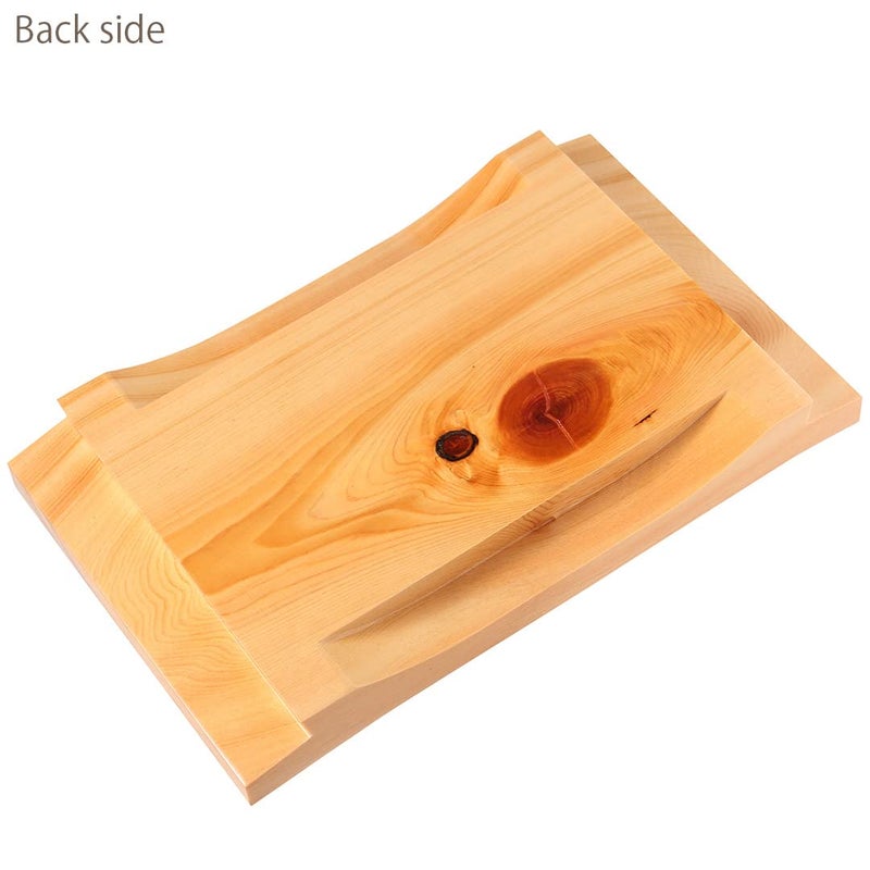 TIKUSAN Sushi Hinoki Serving Geta Plate Platter Board Japanese Style Tableware Made in Japan (9.4"" x 5.9"") - Image 3