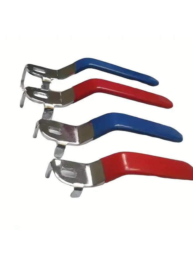 4pcs Durable Iron Ball Valve Handles Red Blue Ergonomic Design For Outdoor Faucet Hose Maintenance - Image 4