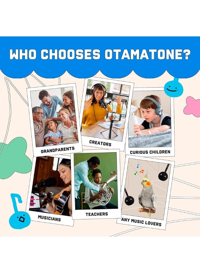 Otamatone Japanese Electronic Musical Instrument Portable Music Synthesizer from Japan by Maywa Denki Studio Award Winning, Educational Fun Gift for Children, Teens & Adults - Black - Image 1