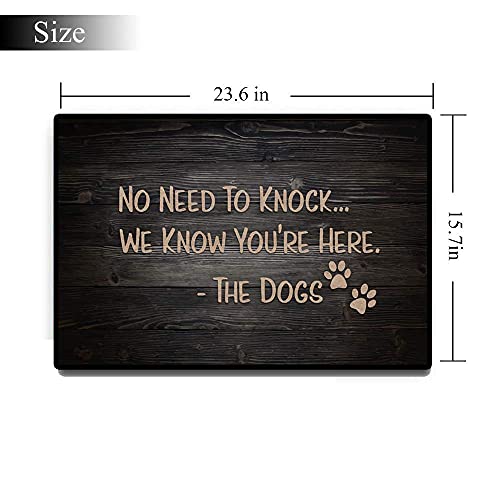 Accssoey Funny Doormat, Welcome Door Mats for Home, Dog Door Mat Floor Door Mats Outdoor Indoor Mat Rubber Non Slip Backing 16"(W) X 24"(L) - Image 2