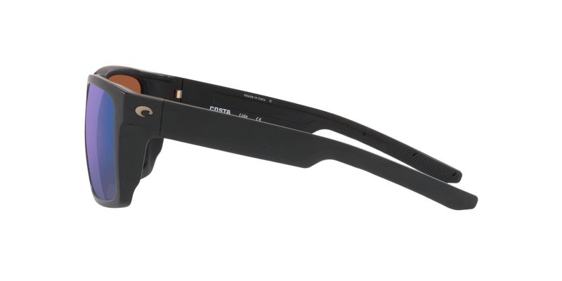Costa Del Mar Mens Lido Square Sunglasses, Black/Polarized Green Mirrored 580G, 57 mm - Image 4