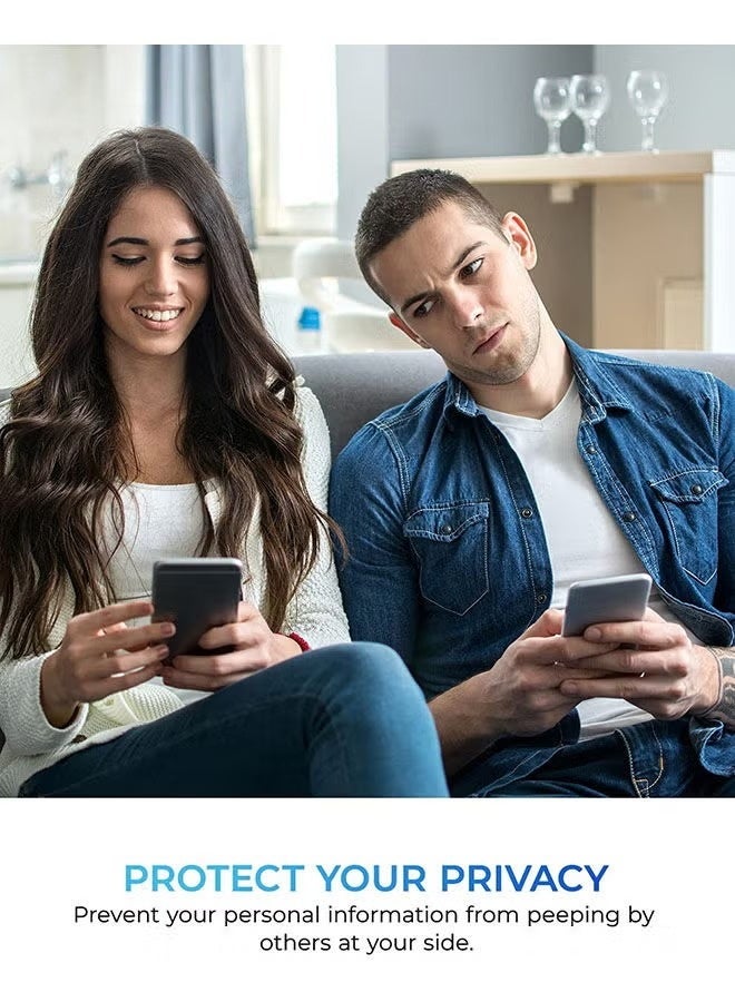 عبوتان من واقي شاشة الخصوصية لهاتف iPhone 14/13/13Pro (6.1 بوصة) أسود - Image 5