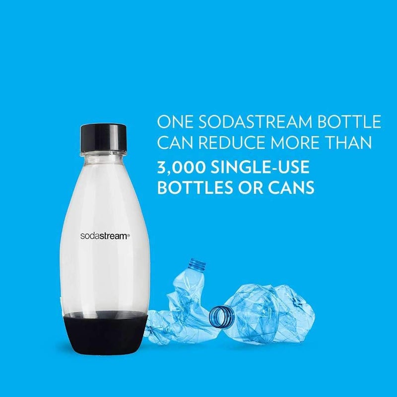 SodaStream sodastream 0.5L Slim Black Carbonating Bottles (Pack of 2)  - Image 4