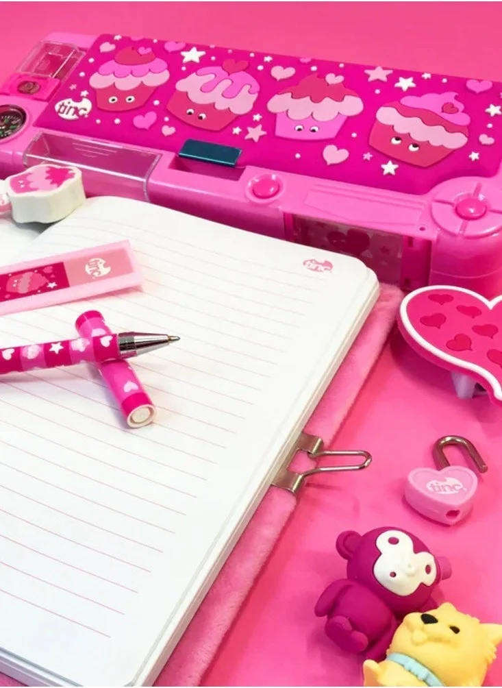 Tinc Pink Cupcake Pencil Case Novelty