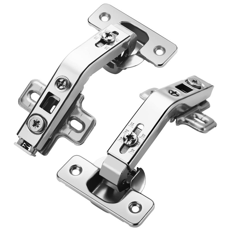 Chibery 2 Pack 1 Pairs 135 Lazy Susan Hinge Full Overlay Concealed for Corner Kitchen Cabinet Replacement Hardware Cupboard Folded Folden Door