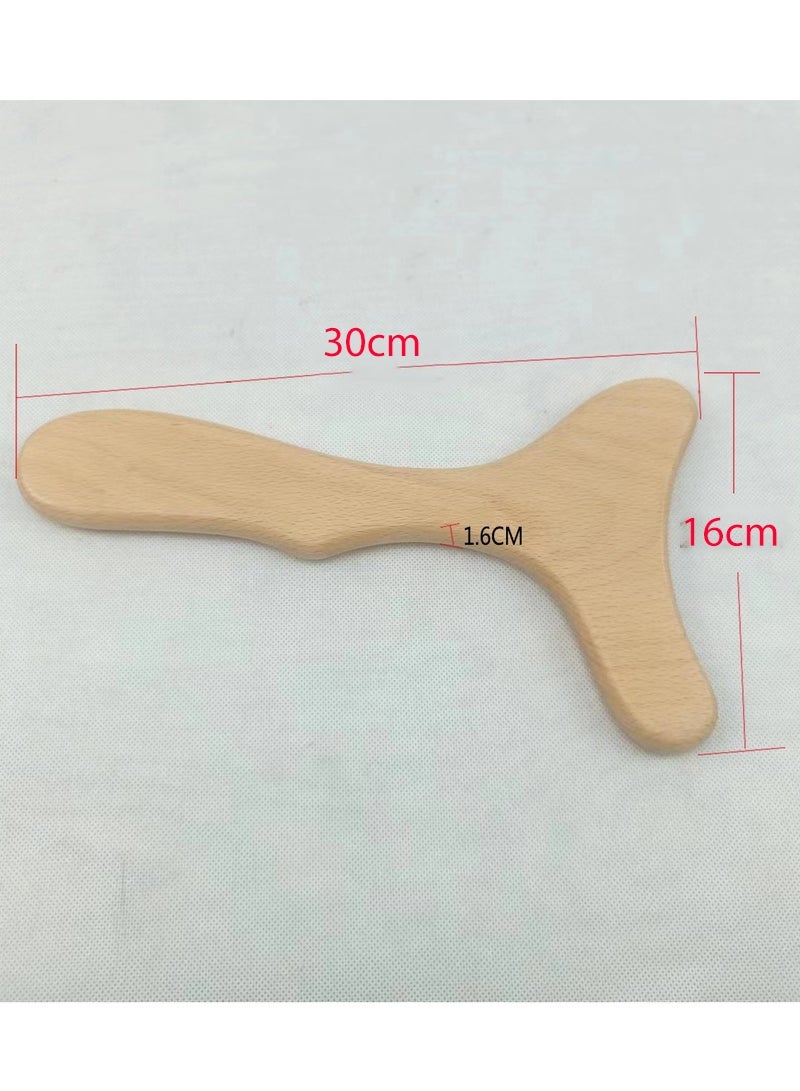 Wood Therapy Massage Tool Wooden Lymphatic Drainage Massager One-Handed Body Sculpting Tool for Maderotherapy,Anti-Cellulite,Gua Sha,Muscle Release Pain Relief - Image 4