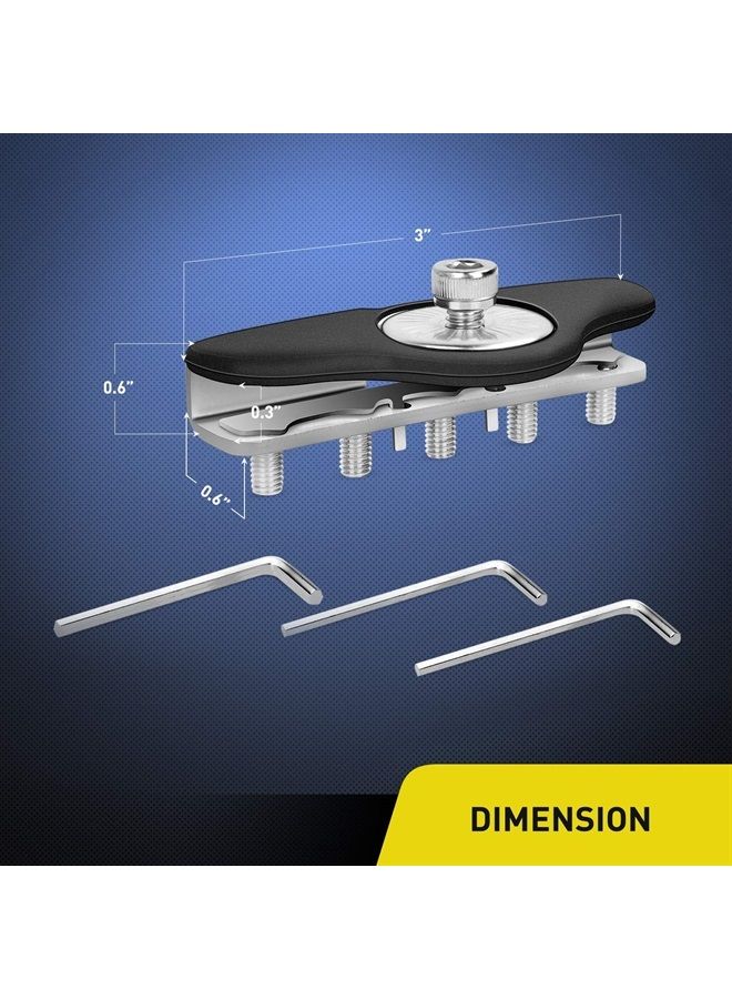 Nilight 90025B حوامل مصابيح LED بار 2 قطعة عالمية لمصابيح العمل LED على غطاء المحرك، حوامل مثبتة لمصابيح LED للسيارات والشاحنات والطرق الوعرة، لا حاجة للحفر، ضمان لمدة 2 سنوات، أسود - Image 2