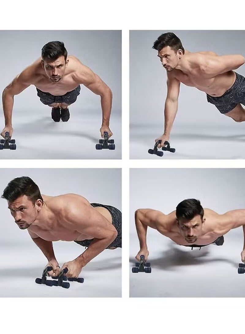 founder Push Up Bar Fitness Push Up Bar Push-Ups Stands Bars Tool for Fitness Chest Training Equipment Exercise Training (Color : blue) - Image 3