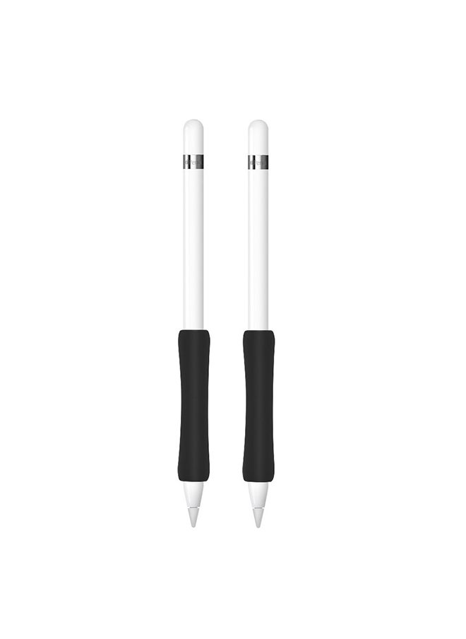 O Ozone Silicone Grip Holder (2 Pack) for Apple Pencil 2nd Generation Protective Pen Cover - Black  - Image 1