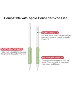 O Ozone حامل قبضة سيليكون (عبوة من قطعتين) لغطاء حماية قلم Apple Pencil من الجيل الثاني - أسود  - Image 3
